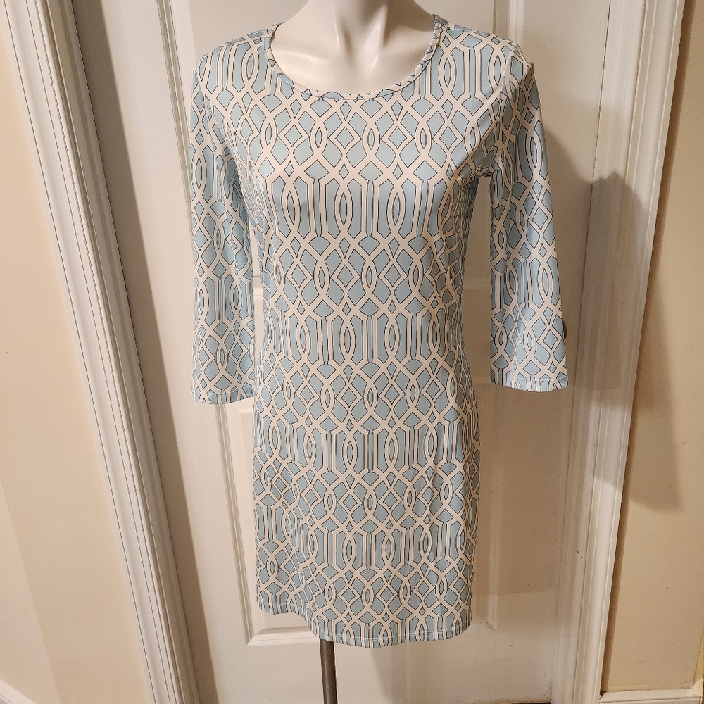 Jean Pierre Klifa Paris small dress blue white